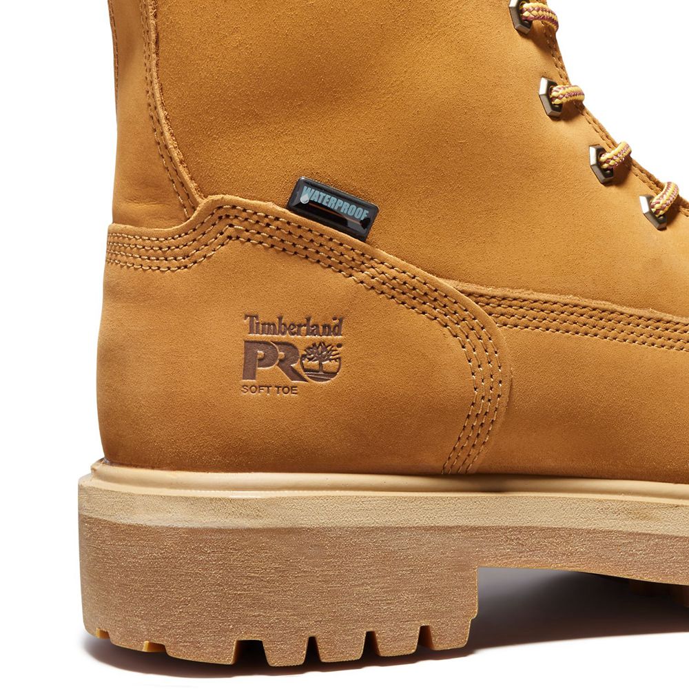 Timberland Pro Μποτακια Ανδρικα Καφε - Direct Attach 8\" Soft Toe - Greece 5046739-UO